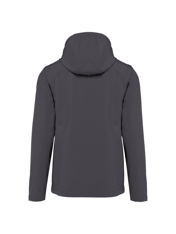 Bluso softshell 3 camadas com capuz e mangas amovveis unissexo - K422