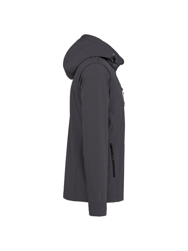 Bluso softshell 3 camadas com capuz e mangas amovveis unissexo - K422