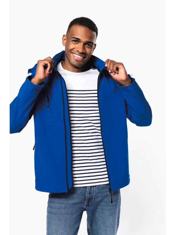 Bluso softshell com capuz amovvel - K413