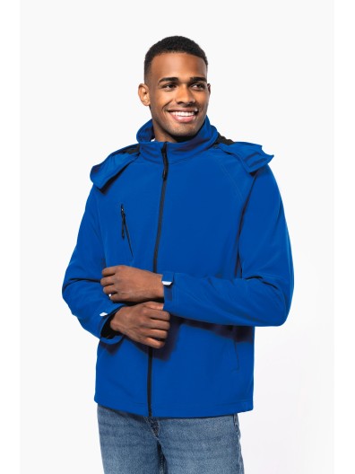 Bluso softshell com capuz amovvel - K413