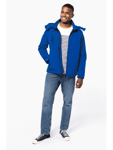 Bluso softshell com capuz amovvel - K413