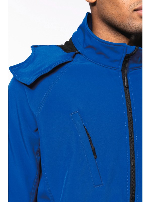 Bluso softshell com capuz amovvel - K413