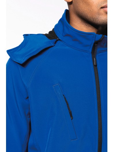Bluso softshell com capuz amovvel - K413