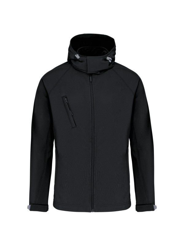 Bluso softshell com capuz amovvel - K413