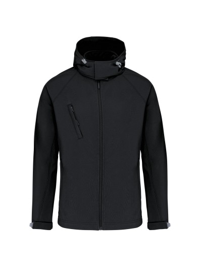 Bluso softshell com capuz amovvel - K413