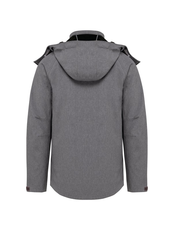 Bluso softshell com capuz amovvel - K413