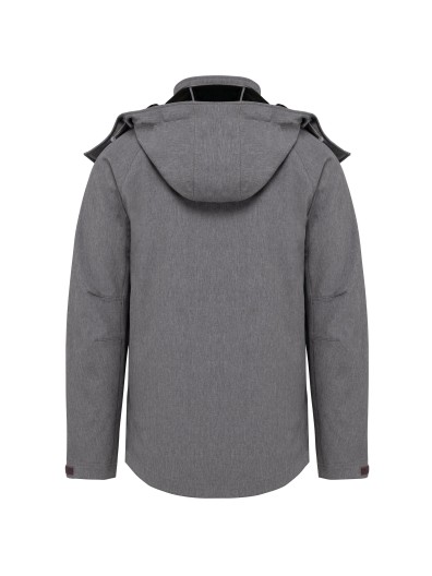 Blus�o softshell com capuz amov�vel - K413