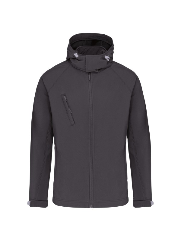 Bluso softshell com capuz amovvel - K413
