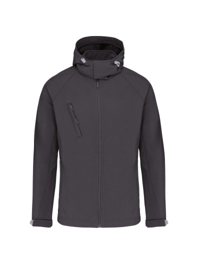 Bluso softshell com capuz amovvel - K413