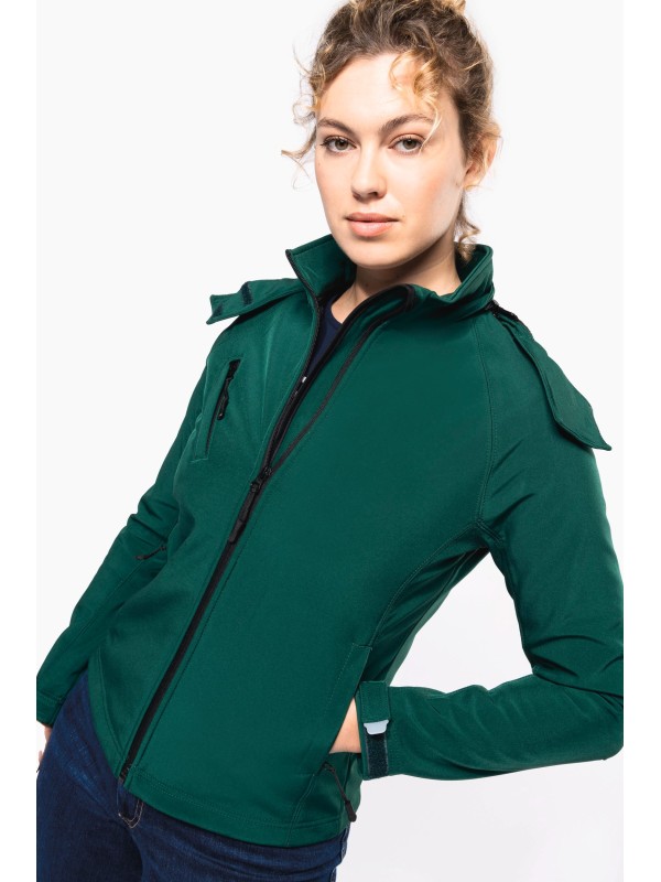 Bluso softshell com capuz amovvel - K414