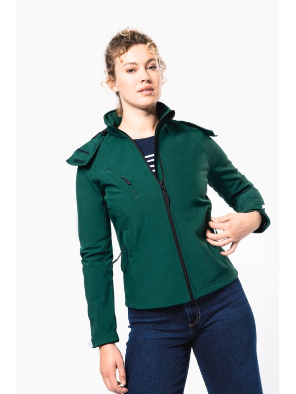 Bluso softshell com capuz amovvel - K414