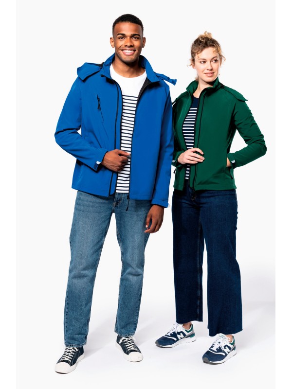 Bluso softshell com capuz amovvel - K414