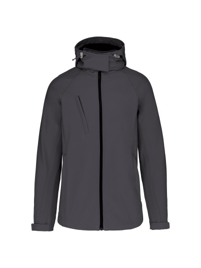 Bluso softshell com capuz amovvel - K414