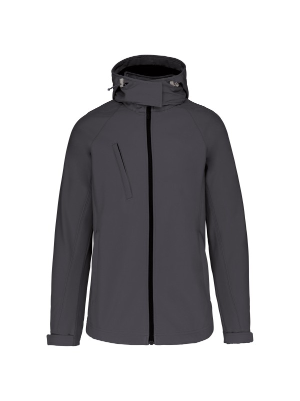 Bluso softshell com capuz amovvel - K414