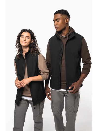 Colete softshell 2 camadas eco-responsvel unissexo - K426