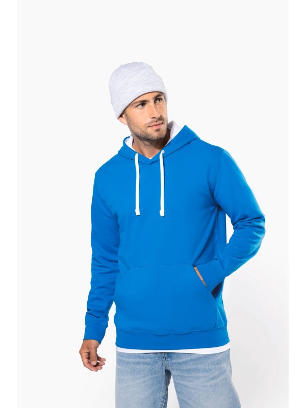 Sweatshirt com capuz em contraste - K446