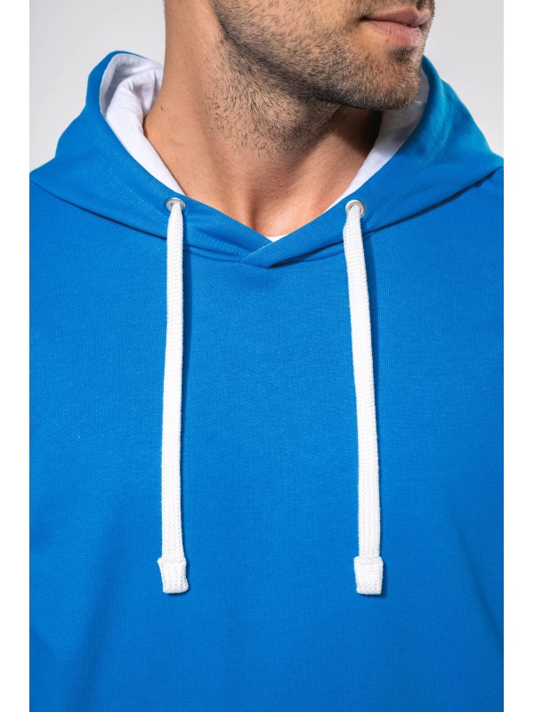 Sweatshirt com capuz em contraste - K446