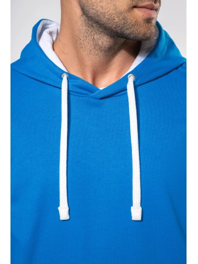 Sweatshirt com capuz em contraste - K446