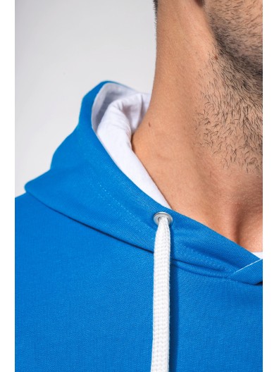 Sweatshirt com capuz em contraste - K446