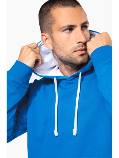 Sweatshirt com capuz em contraste - K446