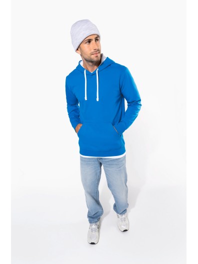 Sweatshirt com capuz em contraste - K446