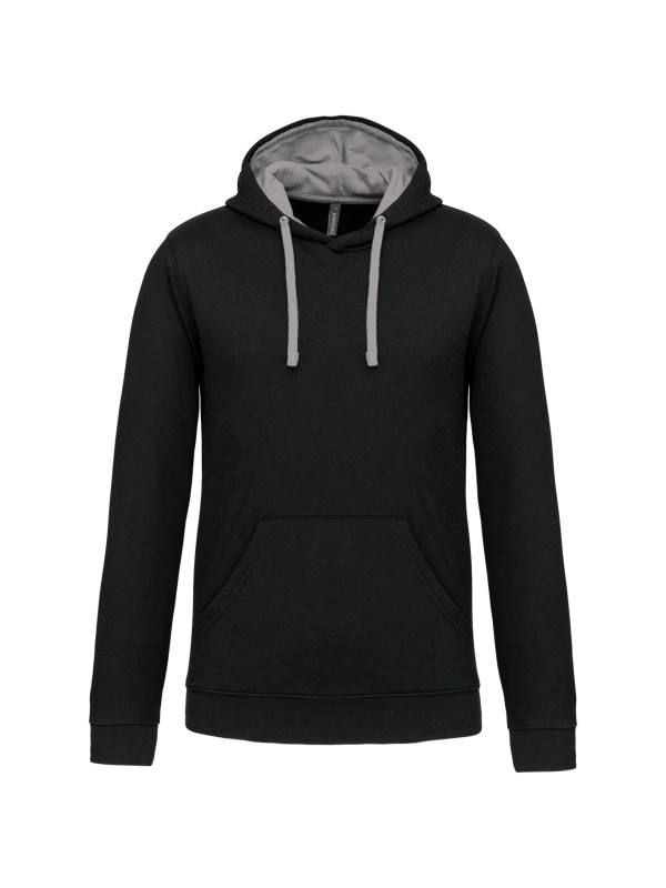 Sweatshirt com capuz em contraste - K446