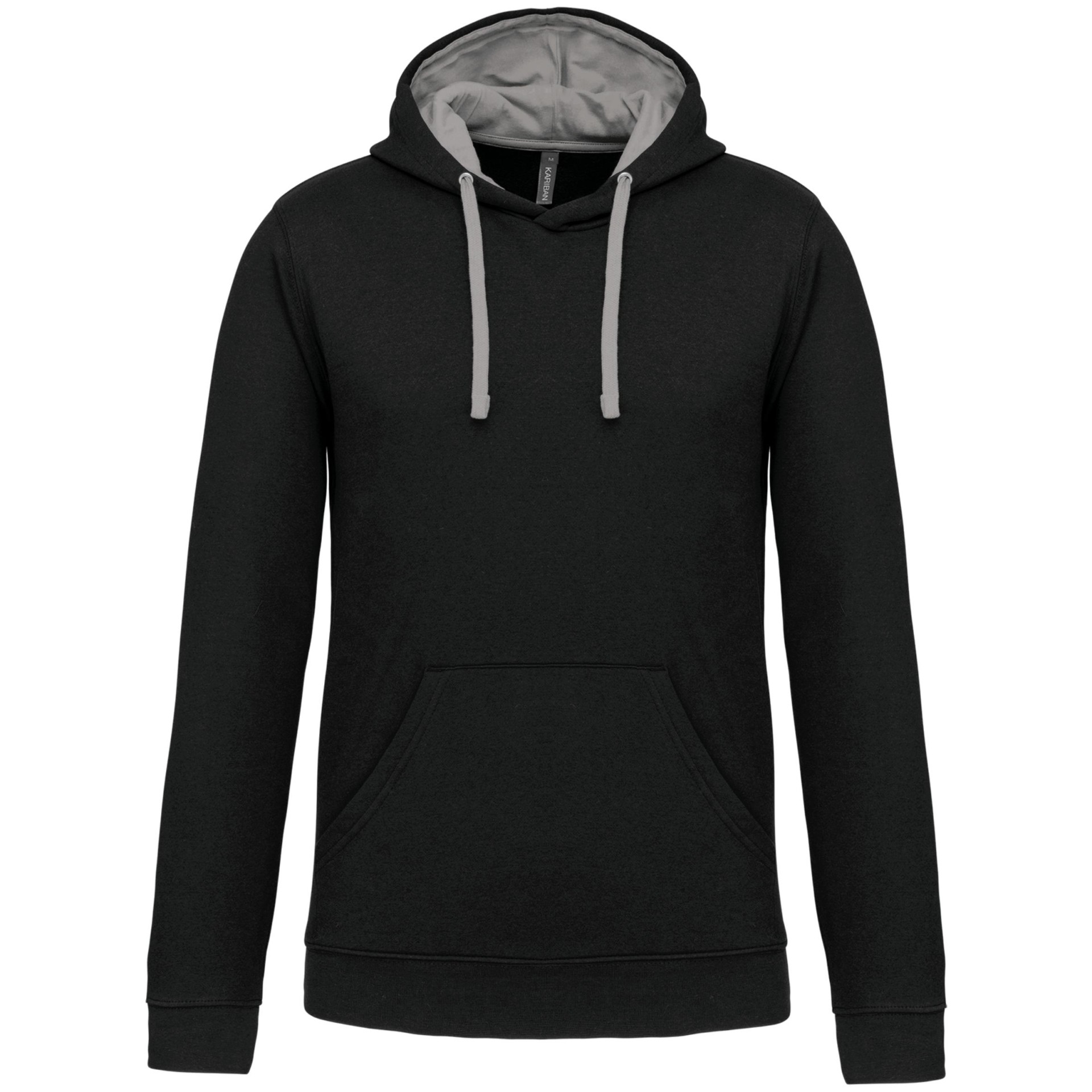 Sweatshirt com capuz em contraste - K446