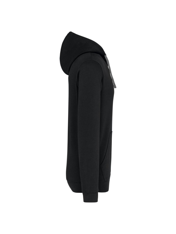 Sweatshirt com capuz em contraste - K446