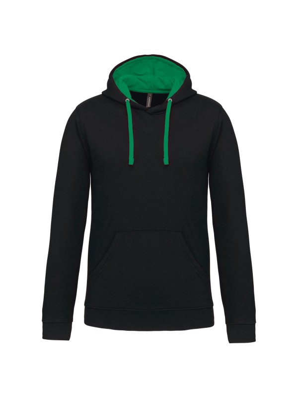 Sweatshirt com capuz em contraste - K446