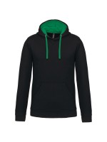 Sweatshirt com capuz em contraste - K446