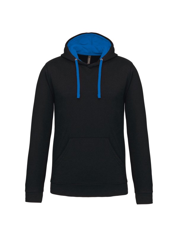 Sweatshirt com capuz em contraste - K446