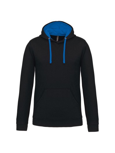 Sweatshirt com capuz em contraste - K446 Sweatshirt com capuz em contraste - K446