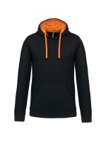 Sweatshirt com capuz em contraste - K446
