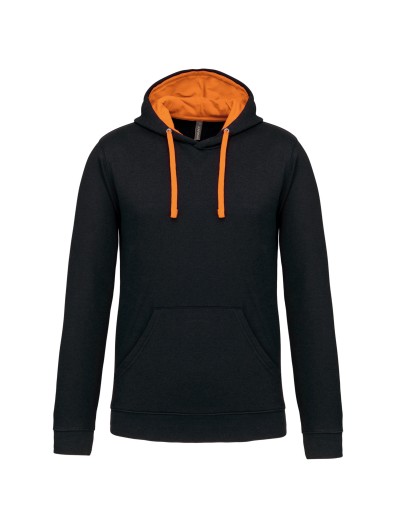 Sweatshirt com capuz em contraste - K446