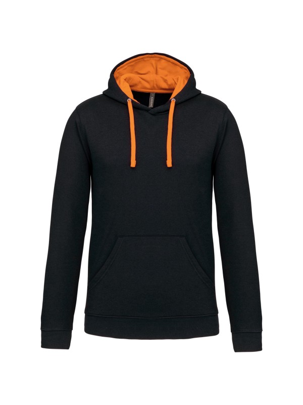Sweatshirt com capuz em contraste - K446