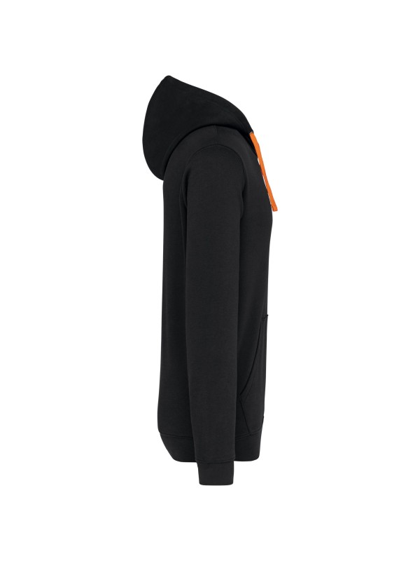 Sweatshirt com capuz em contraste - K446