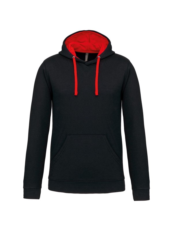 Sweatshirt com capuz em contraste - K446