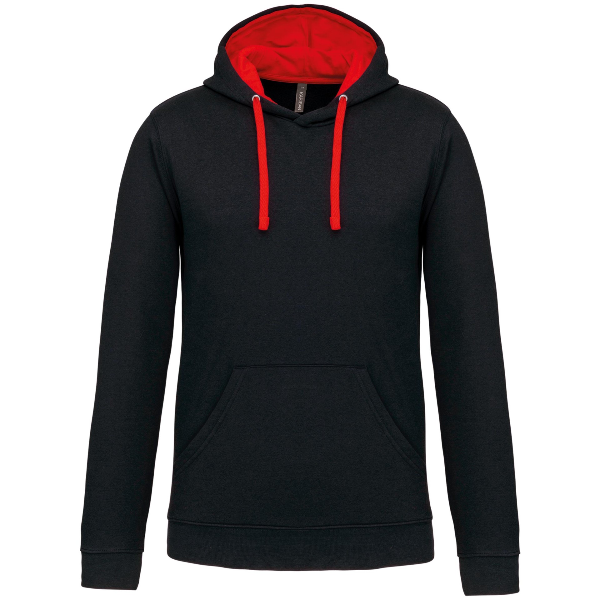 Sweatshirt com capuz em contraste - K446