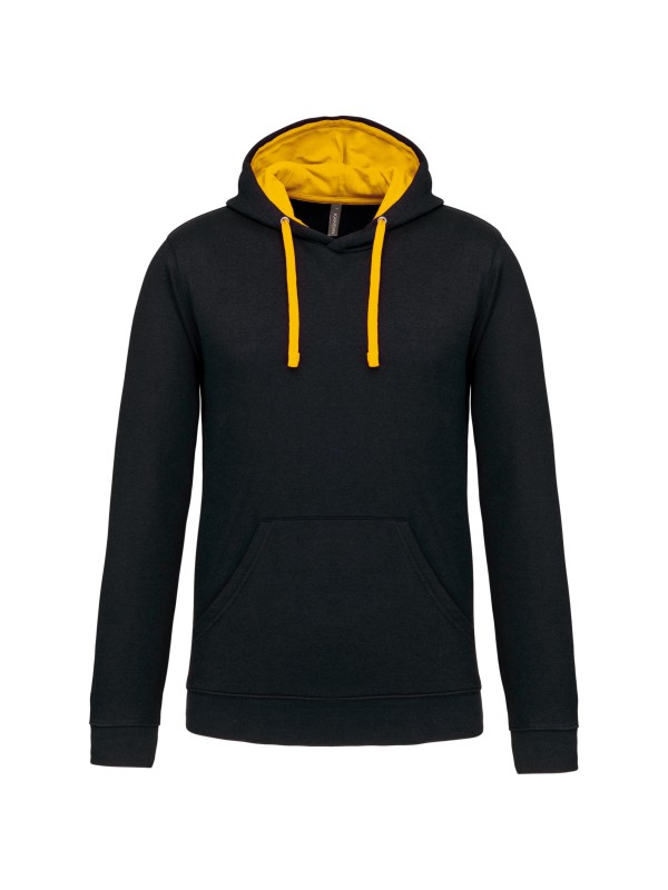 Sweatshirt com capuz em contraste - K446