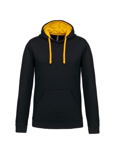 Sweatshirt com capuz em contraste - K446