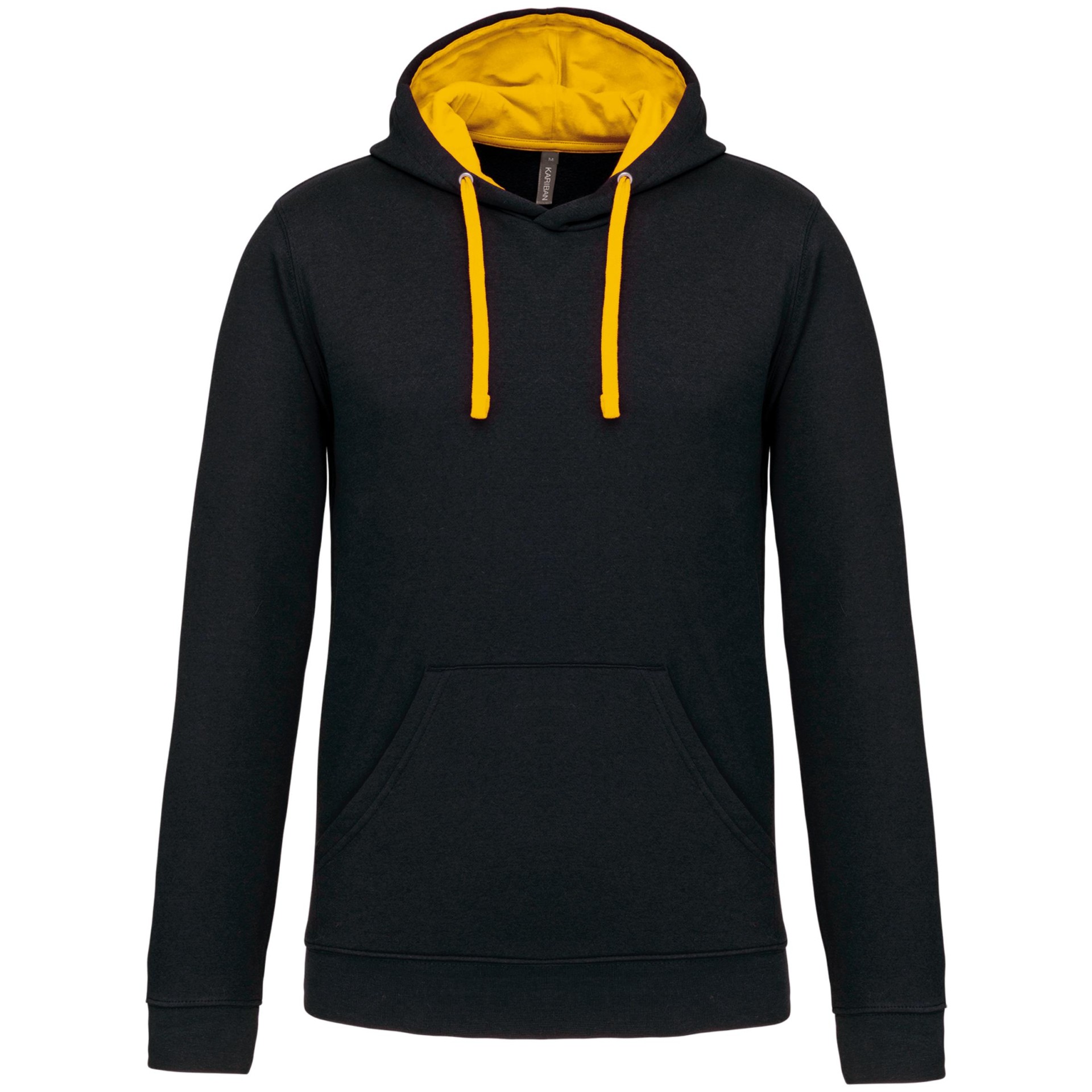 Sweatshirt com capuz em contraste - K446