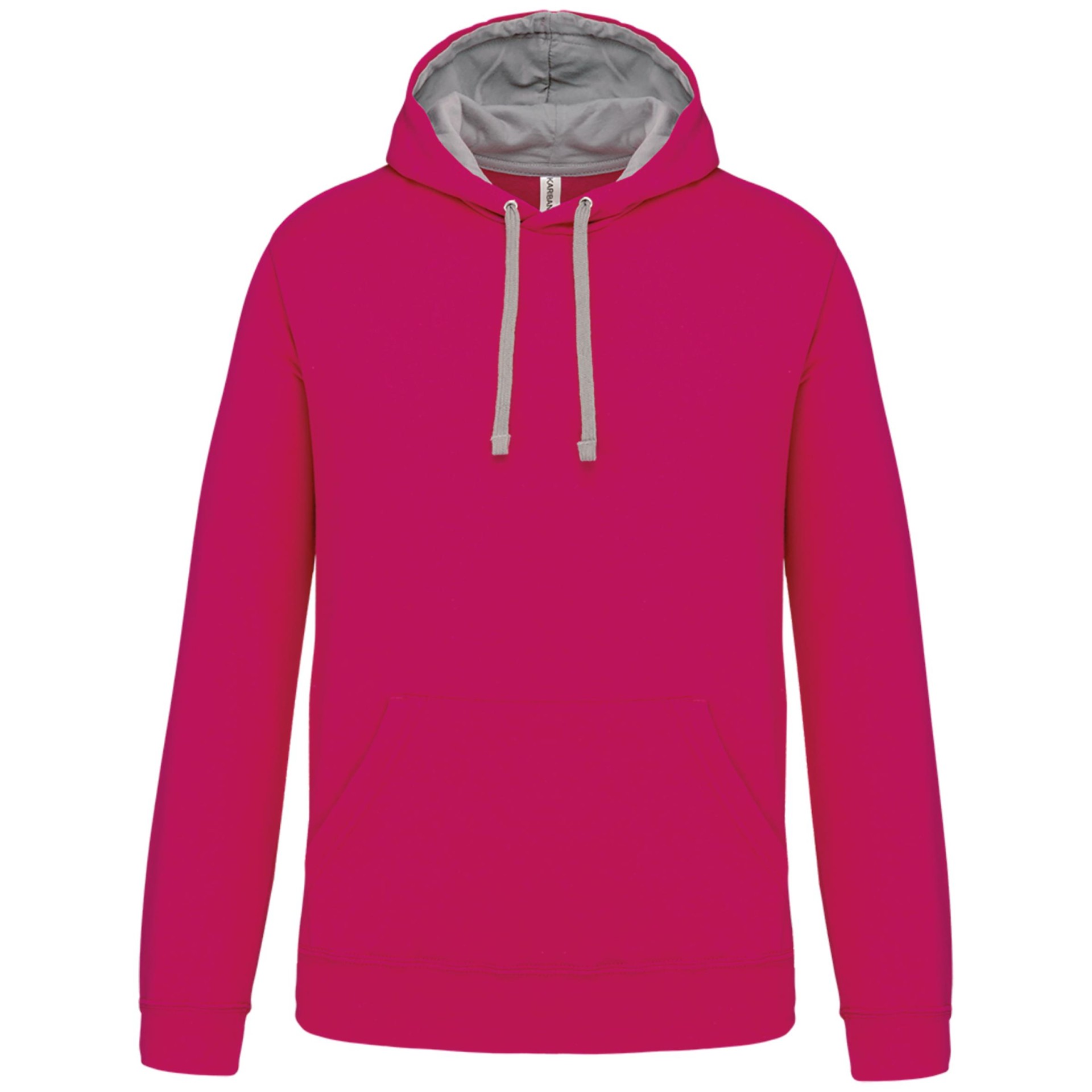 Sweatshirt com capuz em contraste - K446