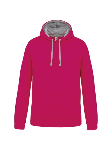 Sweatshirt com capuz em contraste - K446