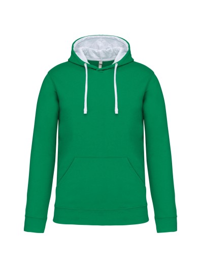 Sweatshirt com capuz em contraste - K446