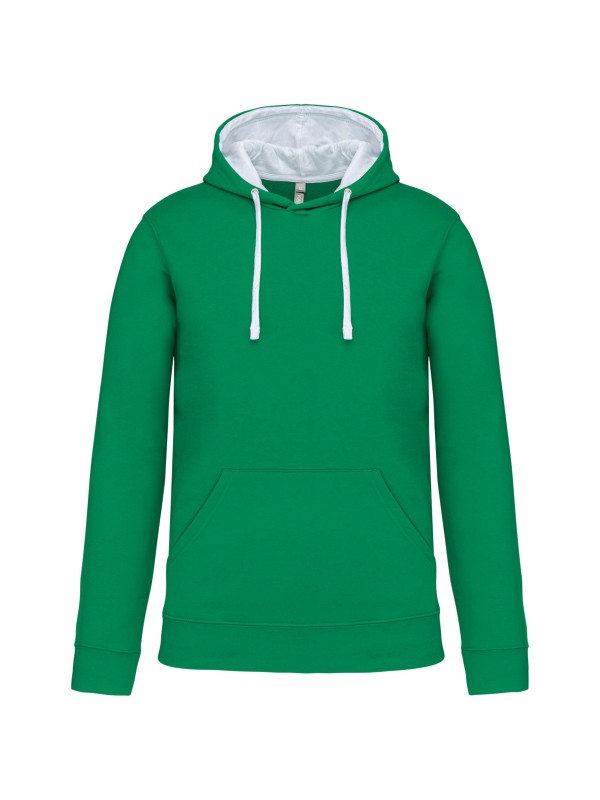 Sweatshirt com capuz em contraste - K446
