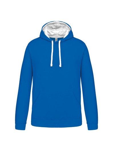 Sweatshirt com capuz em contraste - K446 Sweatshirt com capuz em contraste - K446