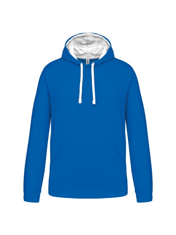 Sweatshirt com capuz em contraste - K446
