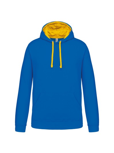 Sweatshirt com capuz em contraste - K446 Sweatshirt com capuz em contraste - K446