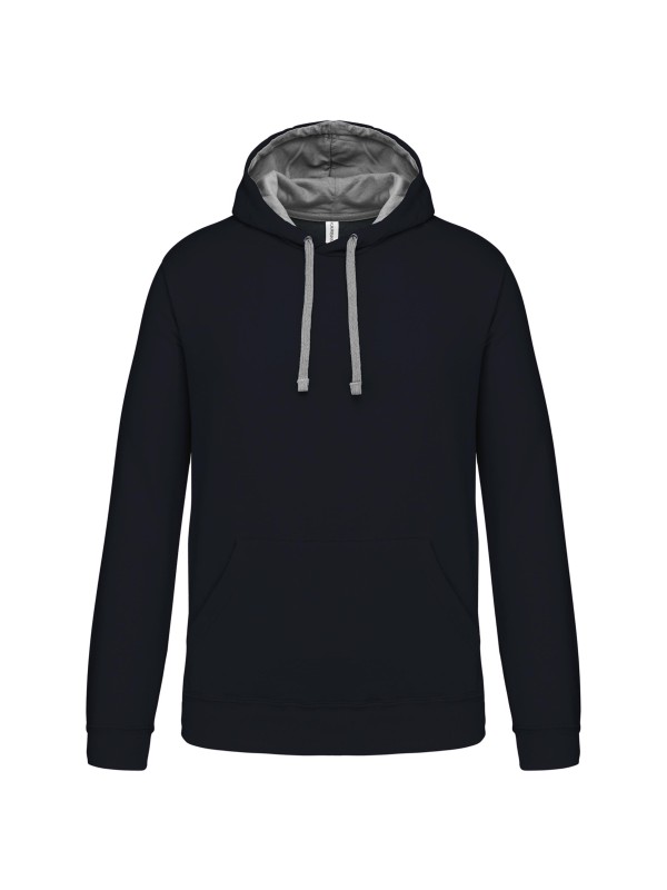 Sweatshirt com capuz em contraste - K446