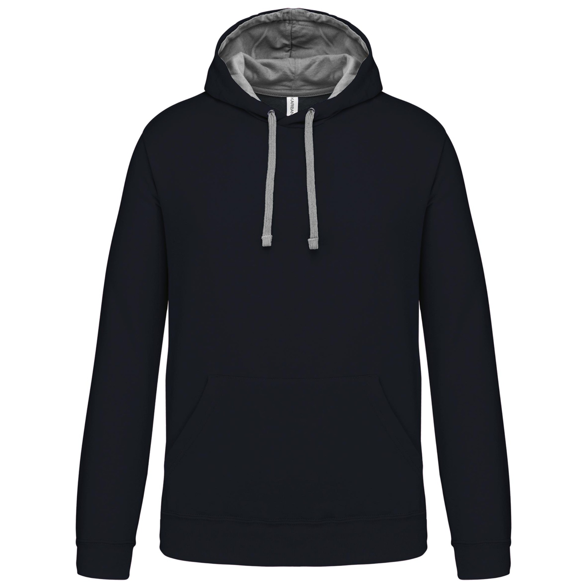 Sweatshirt com capuz em contraste - K446